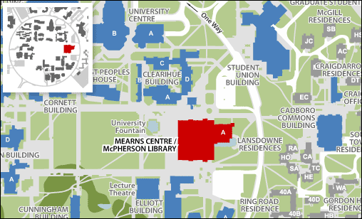 Mearns Centre map