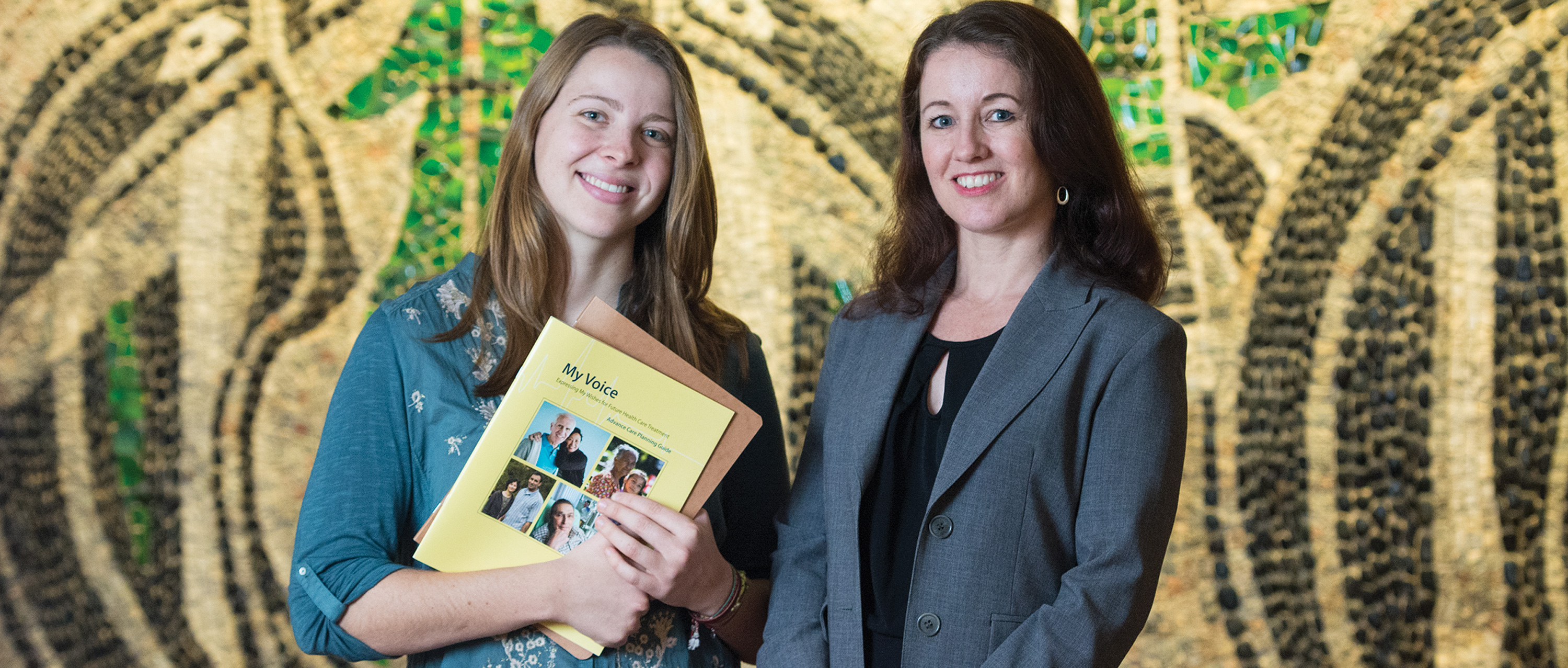 Co-op student with supervisor