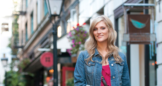 Sarah Little, a student from Calgary.