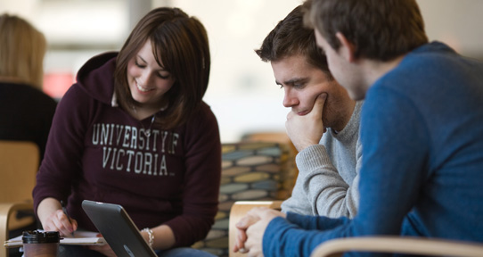 Students studying