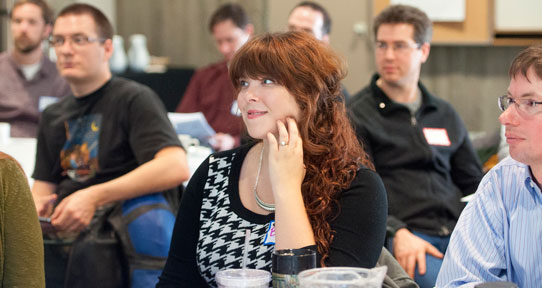 Photo of audience during a Learning and Development course.