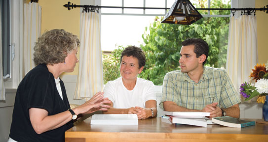 Students and faculty discussion
