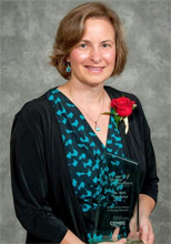 Stajduhar with her award