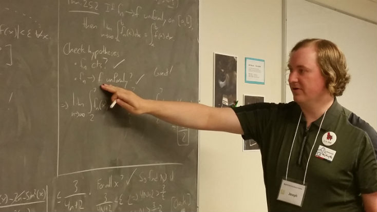 Math PhD candidate and fellowship winner Joseph Horan