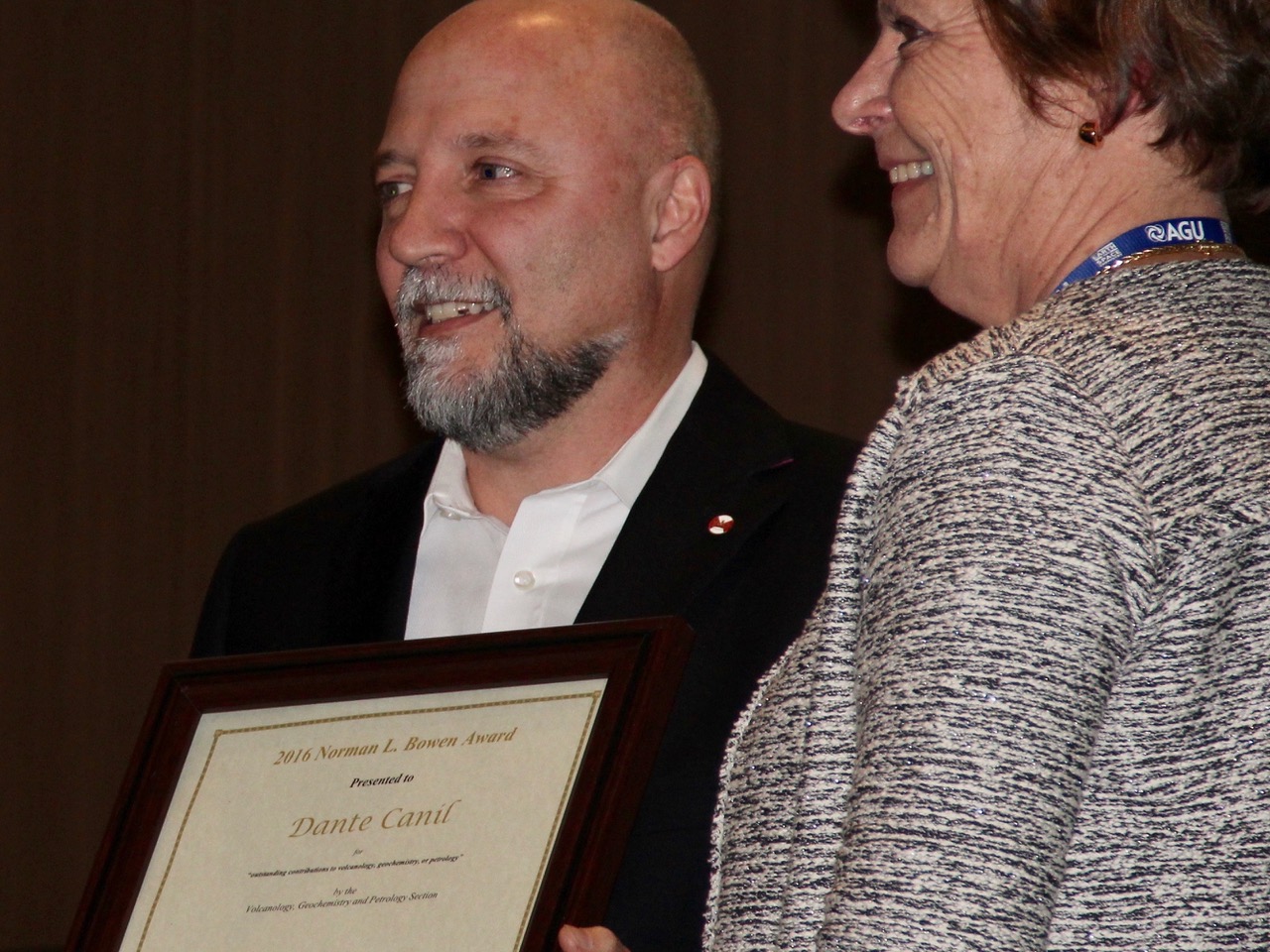 Dante Canil award at AGU 2016