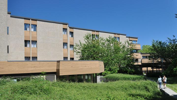 Exterior of Richard Wilson residence building at UVic