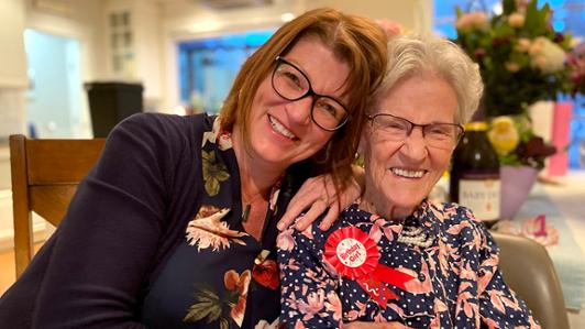 Brenda Brophy and Dot Finnerty, participants in the Call to Mind podcast project.