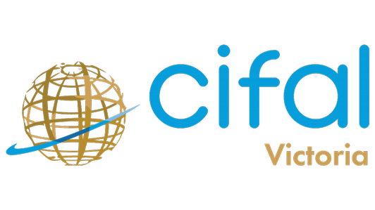 Logo of CIFAL Victoria depicting a global network