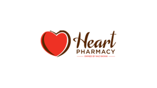 Heart pharmacy logo