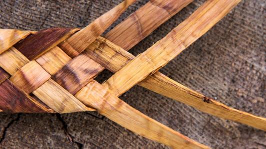 Woven cedar bark