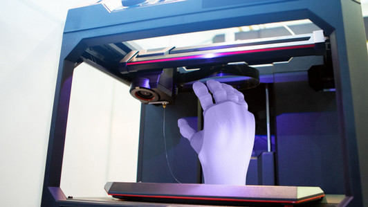 3d Printer generating a prosthetic hand