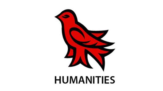 Logo of the Faculty of Humanities with UVic's martlet
