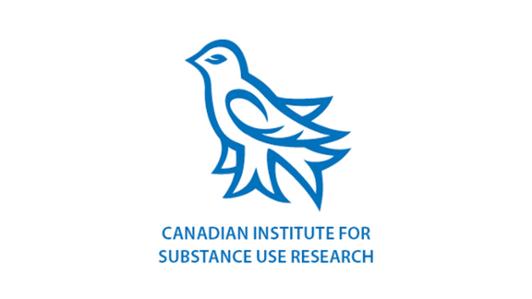 UVic's Martlet avatar with the legend: Canadian Institute for Substance Use Research