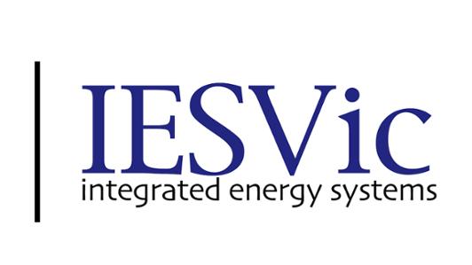 Text logo of UVic's Institute for Integrated Energy Systems, IESVIC 