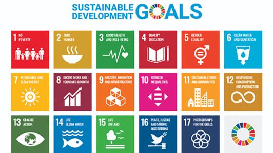 A grid of all 17 UN SDG icons