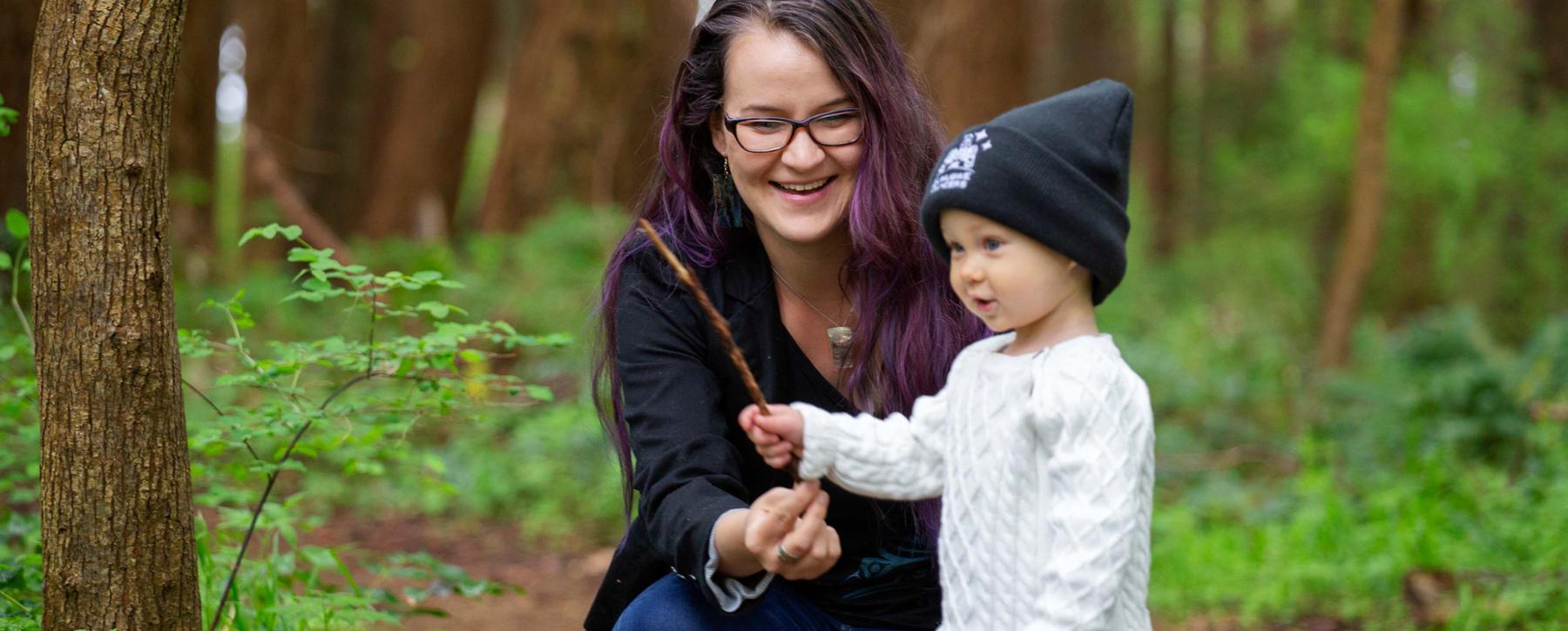 Keisha Everson with son