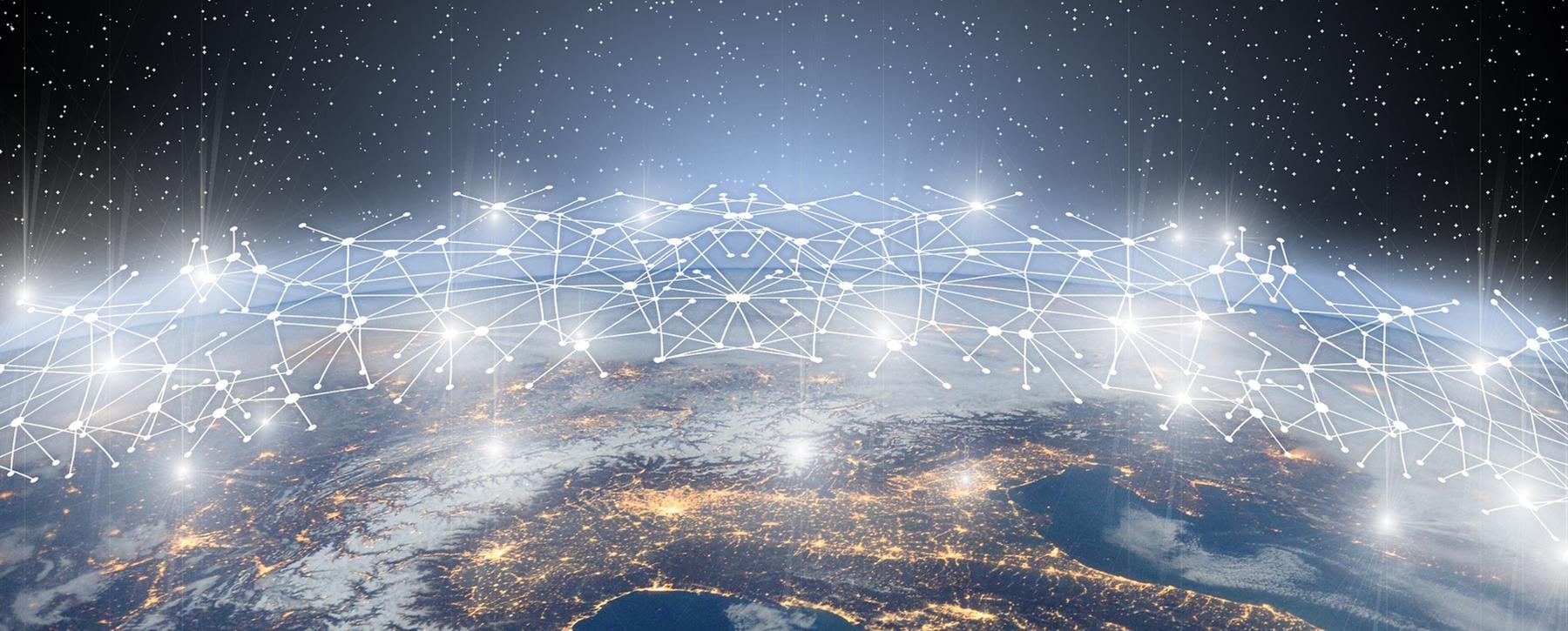 rendering of global networks