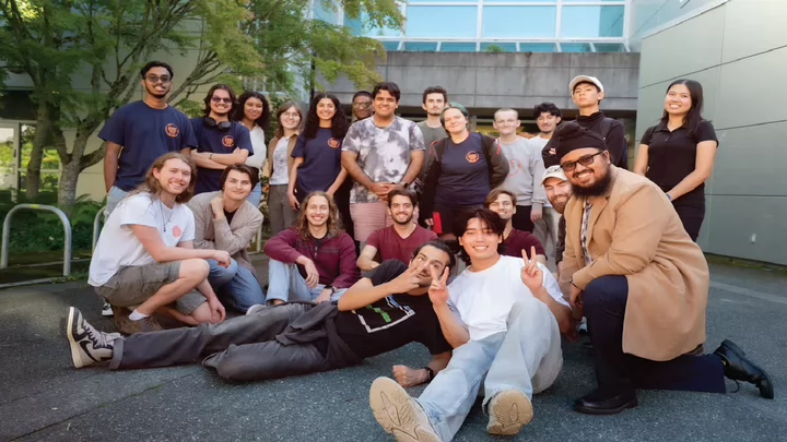 Group photo of the UVic Engineering and Computer Science Students’ Society (ECSS) 