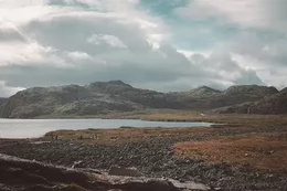 Mountains in the arctic.