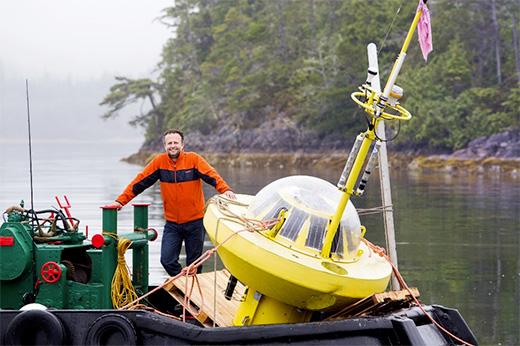 Brad Buckham on boat