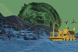 Colour composite of water, wind, earth
