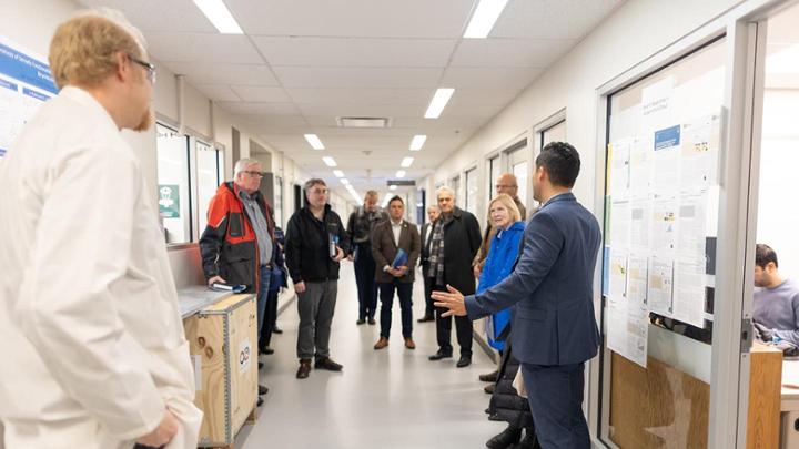 CFI President and board members visit UVic Labs