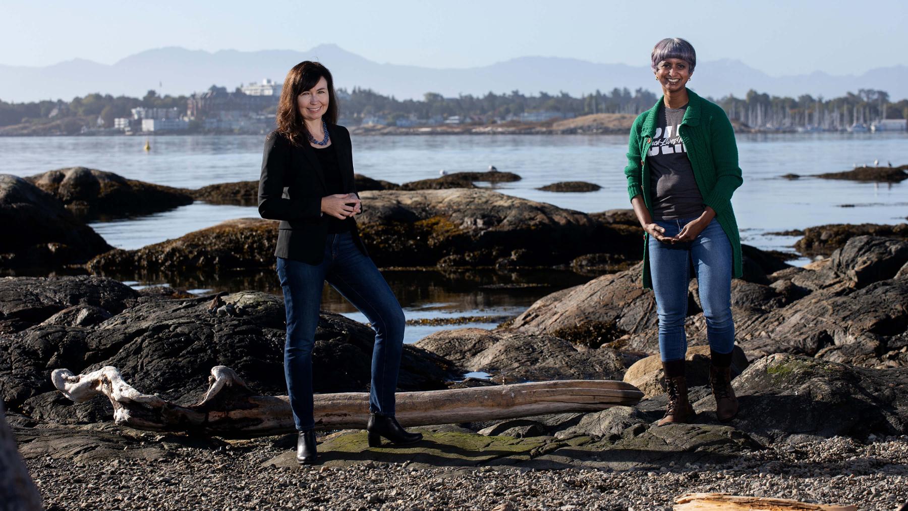 UVic researchers Julia Baum and Hansi Singh