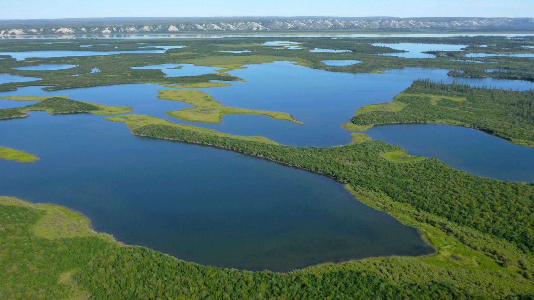 Aerial view of Arctic