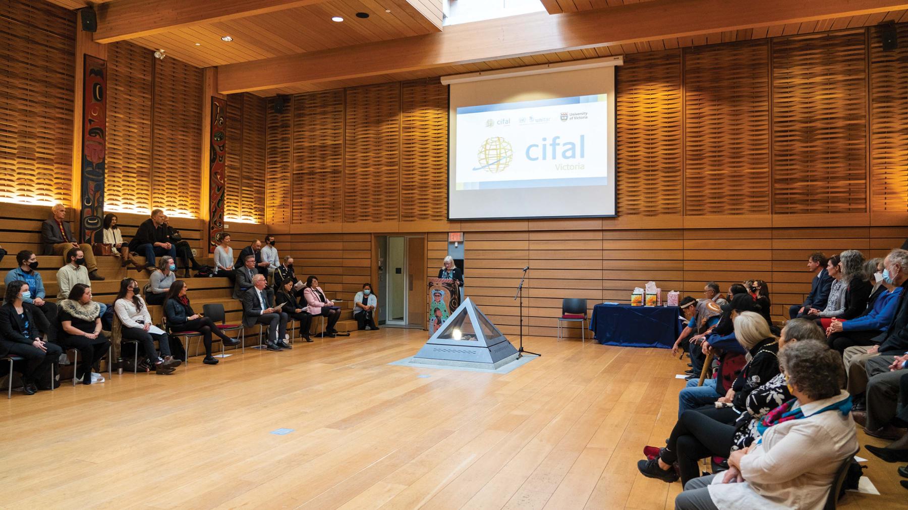 Cifal Victoria was officially launched in March 2022 at First Peoples House at UVic