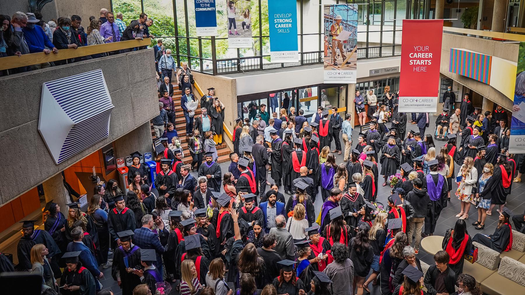 Overhead view of fall convocation.