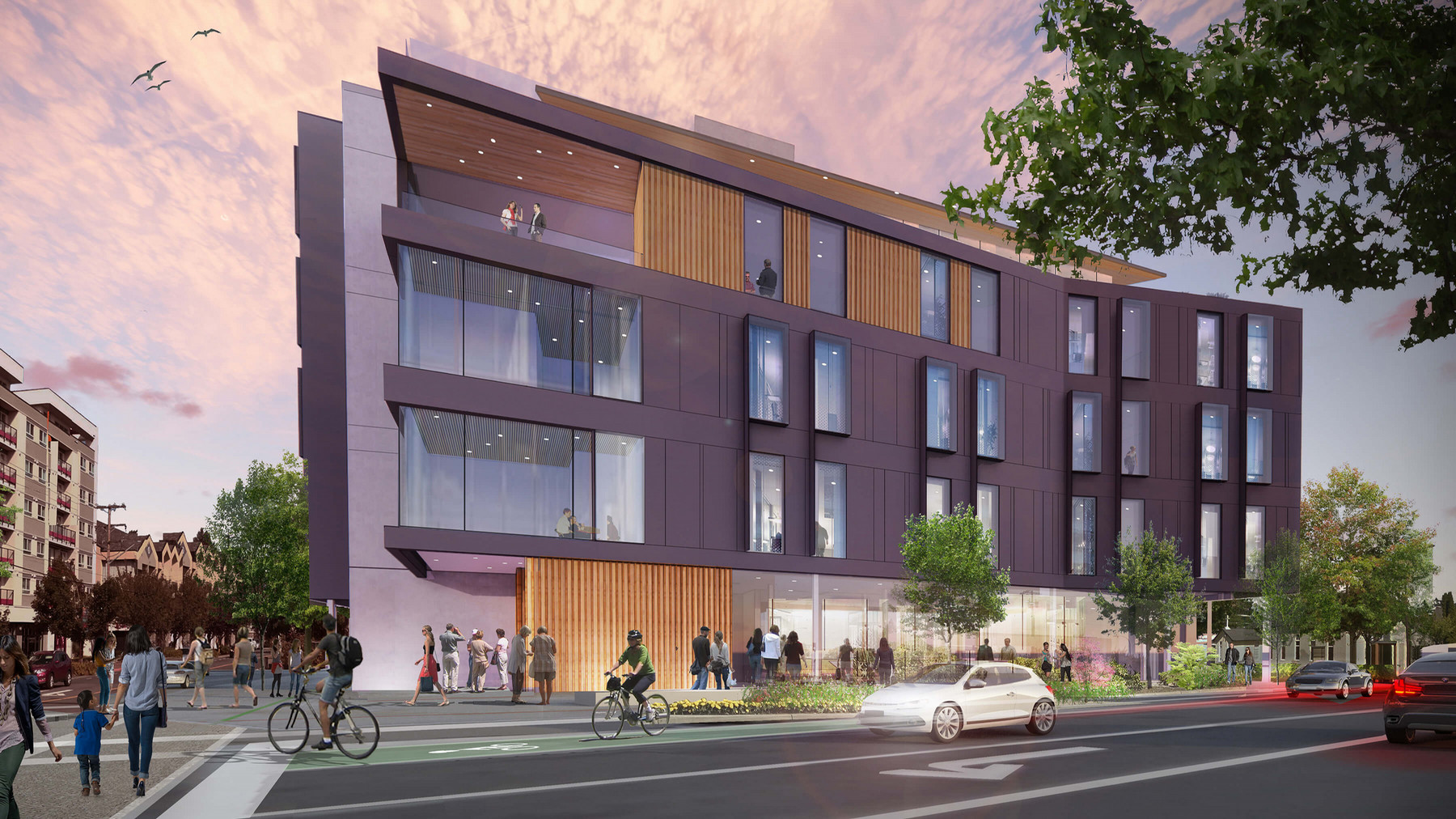 Rendering of the new West Shore campus in Langford.