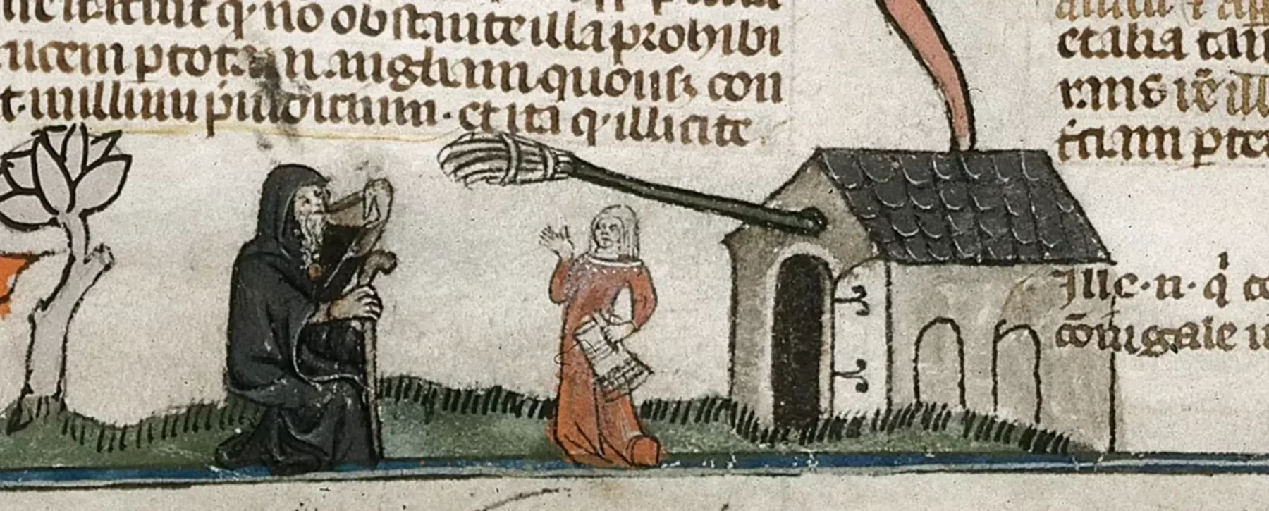 Drawing from the middle ages of alewives.