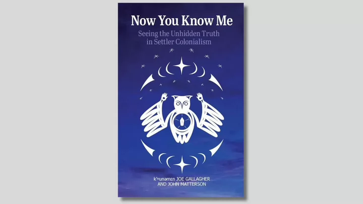 Book cover for Now You Know Me: Seeing the Unhidden Truth in Settler Colonialism by Joe Gallagher and John Matterson.