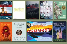 A collage of nine book covers.