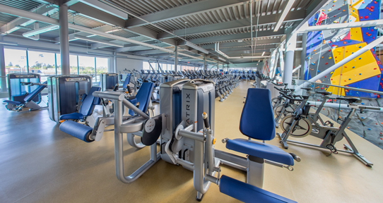 One fitness area.