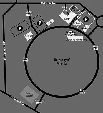 b&w parking map