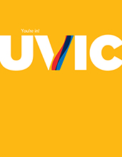 UVic mark blended colours example