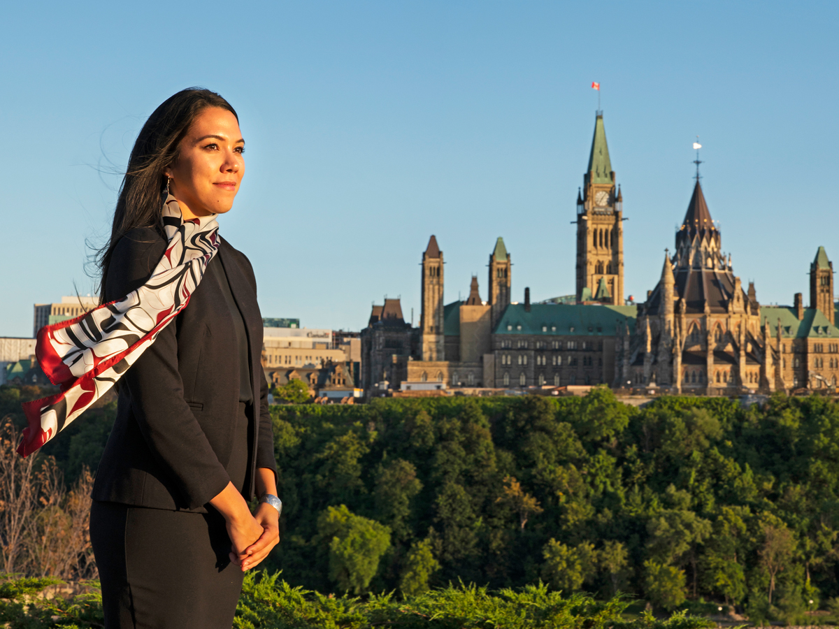 Amanda Vick (Gitxsan), a second-year student in the UVic joint degree program.