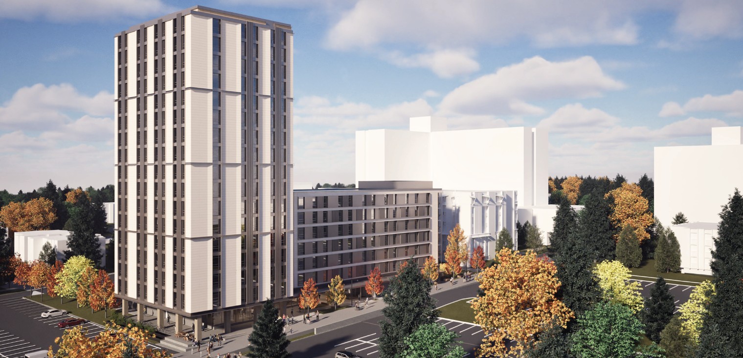 510 bed project rendering