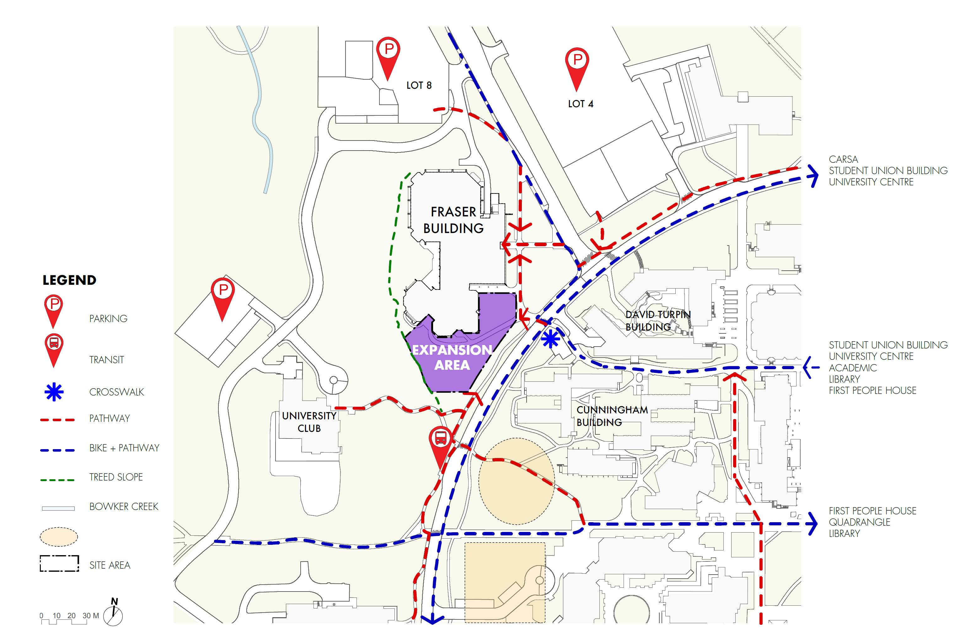 Fraser Expansion site map