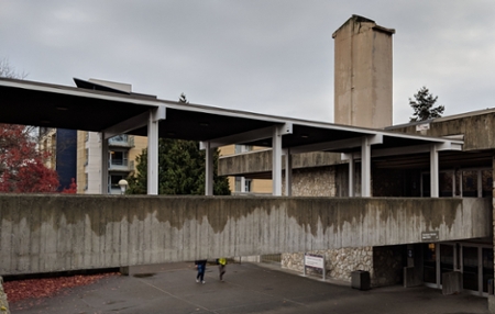 Student housing and dining early works site, Craigdarroch bridge