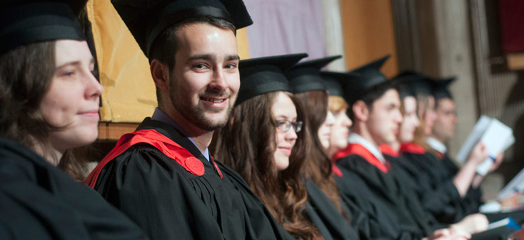 Students at convocation