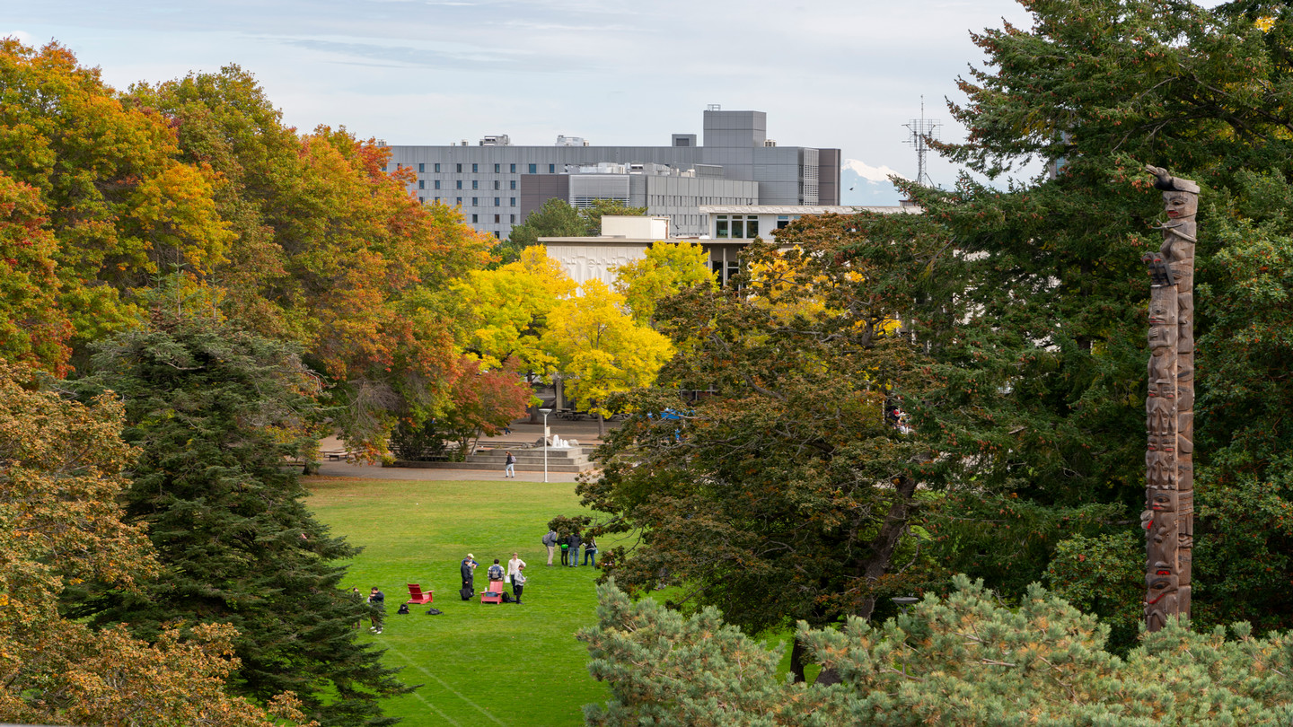 view of UVic library 
