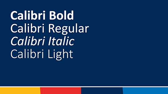 Calibri font suite 