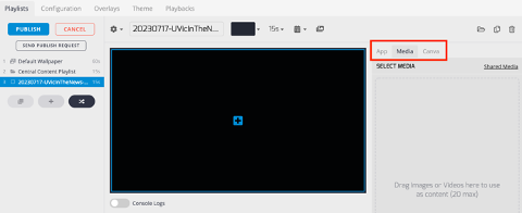 TelemetryTV Add Media To Page function