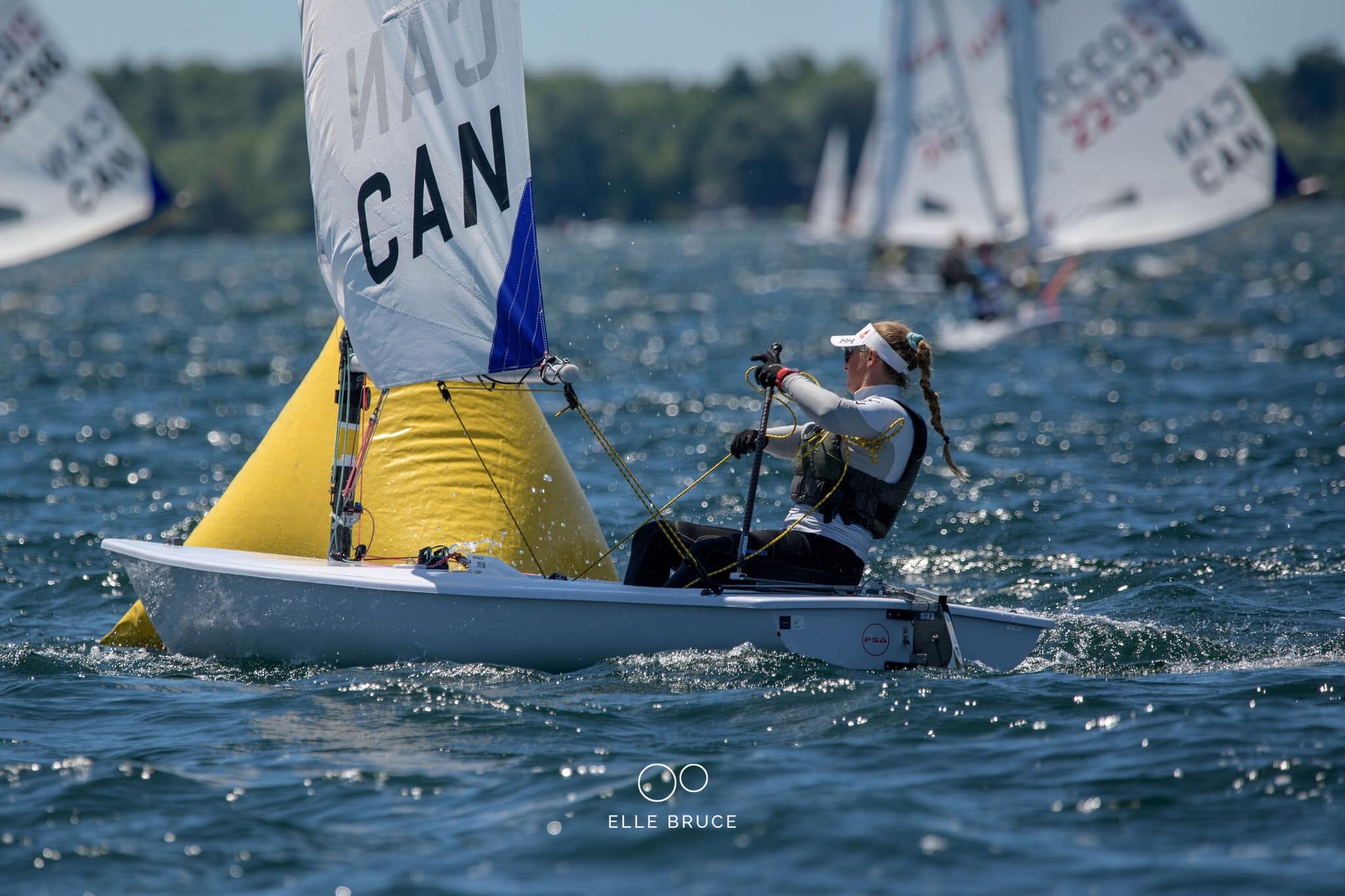 UVic student Anna Parolin sailing.
