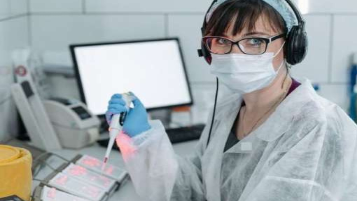 woman working in a lab