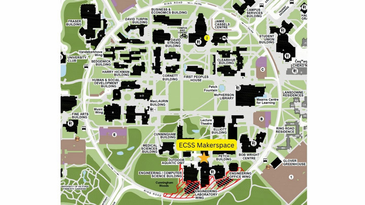 Map of the ECSS Makerspace