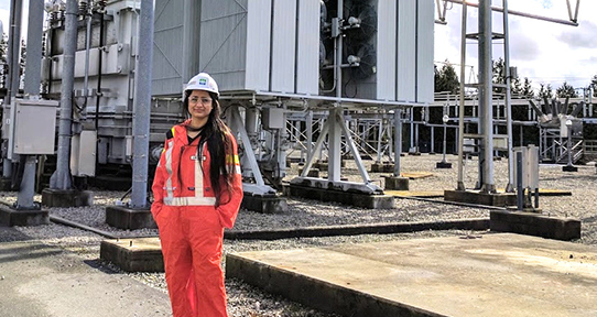 Checking out the Newell Substation while an working on the BC Hydro Station Strategy and Standards team.