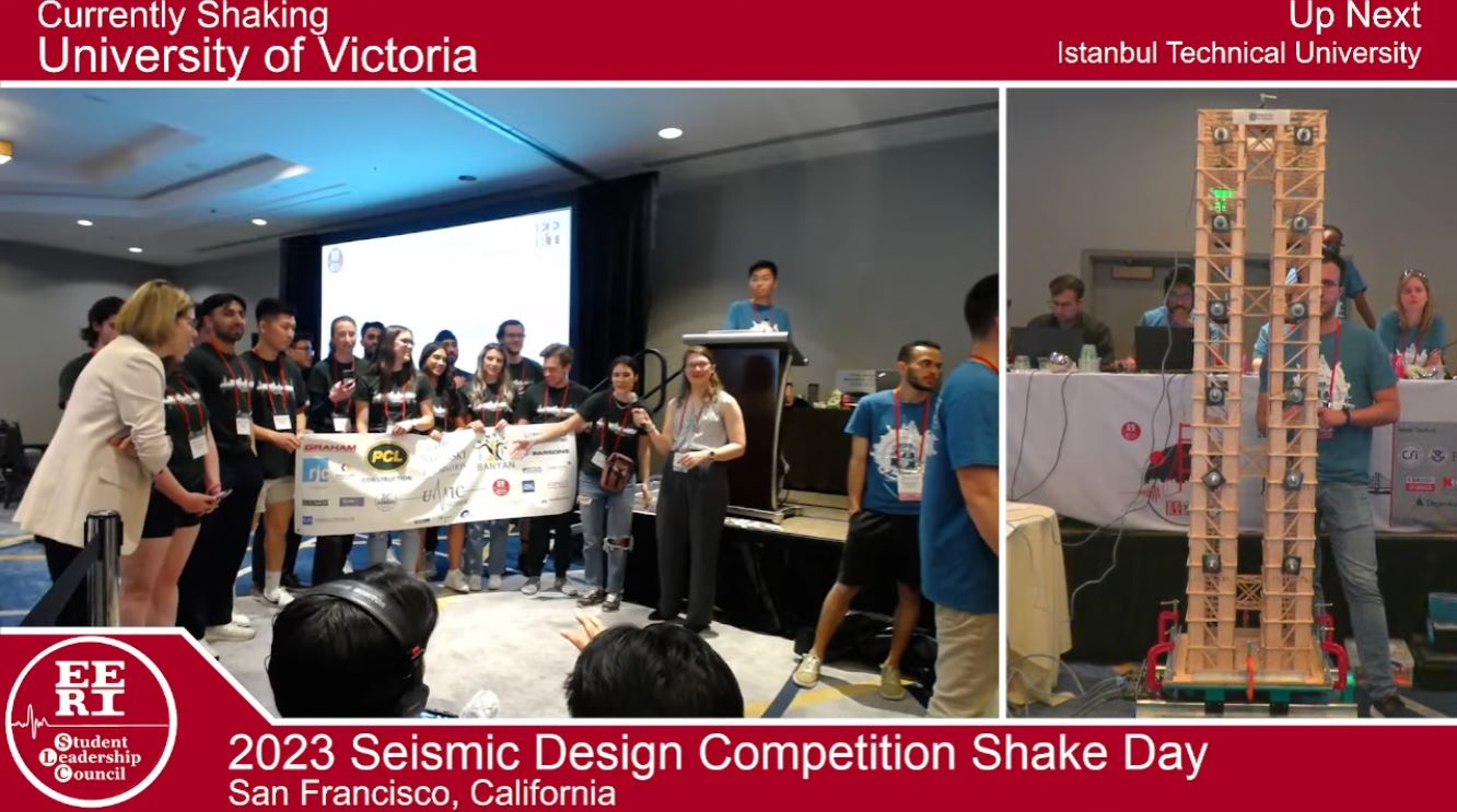 SHAKE DAY 2023! (EERI) Seismic Design Competition (SDC) University of